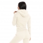 Preview: SMILODOX DAMEN ZIP HOODIE RIPPLEZ BEIGE
