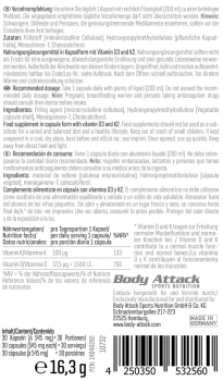 Preview: Body Attack Vitamin D3 + K2