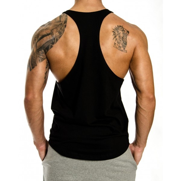 Gym Generation No Pain No Gain Stringer BLACK