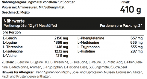Neosupps True EAA (410g Dose)
