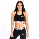 Smilodox Seamless Sport BH Cut Schwarz